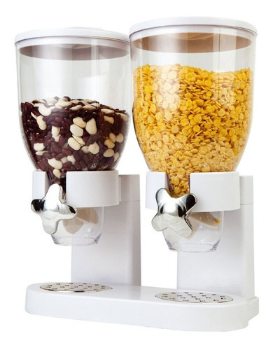 Dispenser De Cereales Doble Dosificador Alimentos Fideos