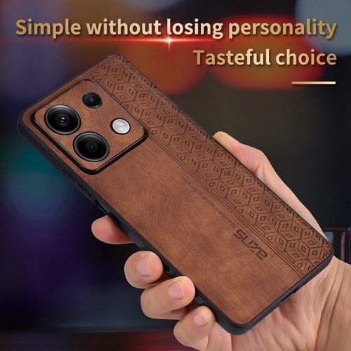 For Xiaomi Redmi Note 13 5g Cubic Print Slim Hard Back Case