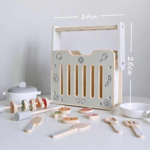 Cozinha De Brinquedo De Madeira, Mini Cozinha E