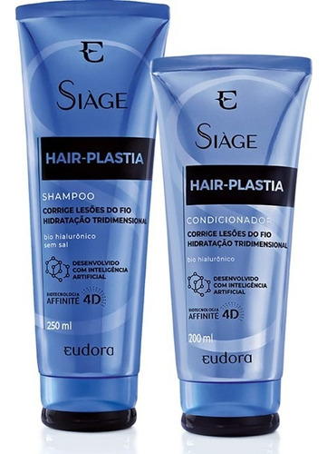 Kit Siàge Hair Plastia Shampoo E Condicionador Eudora