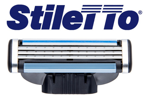 Stiletto® Repuesto 3 Hojas Compatible Con Mach3®de Gillette®