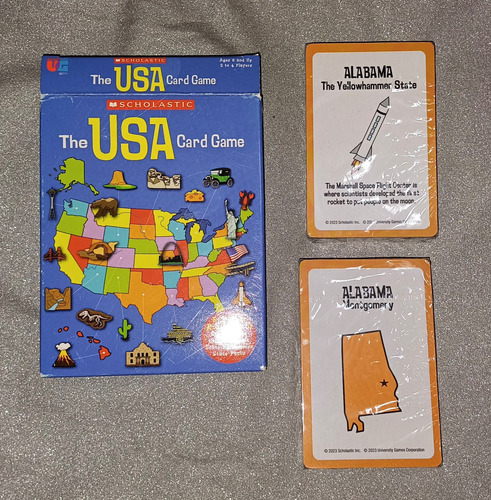 Juego De Cartas The Usa Card Game Scholastic (Usado)
