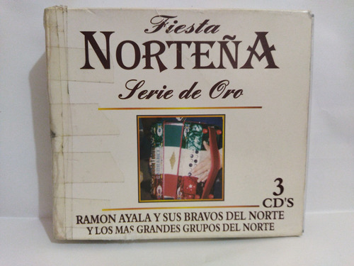 Fiesta Norteña Serie De Oro. Ramón Ayala Alegres Triple 3 Cd