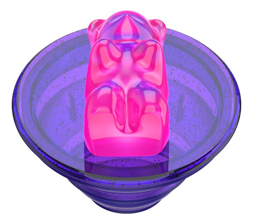 Phone Grip Popsockets Gummy Bear, Color Morado, Con Soporte