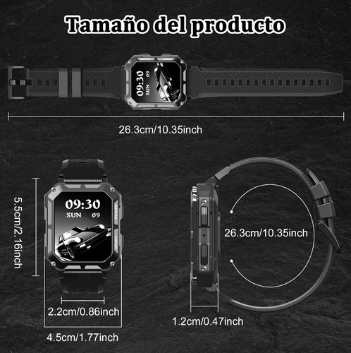 Reloj Inteligente Smart Watch Táctico Llamadas Asistente Voz