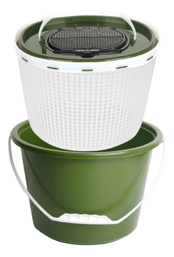 Cubo De Pesca De Hielo Cubo De Pescado Vivo Barril Ronda 10l