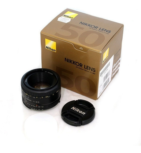 Lente Nikon Af Nikkor 50mm F/1.8d Nuevo En Lince