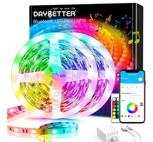 Tira De Luces Led Rgb Inteligentes De 18 Metros