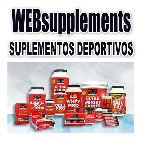 Whey Protein Ultra Tech Promo 2 Potes X 1 Kg C/u + Shaker De Regalo Proteína De Suero Alta Concentración