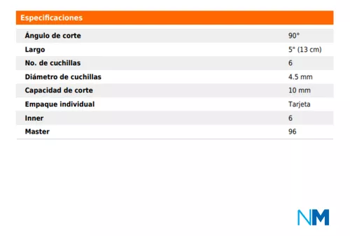 Cortador de vidrio 5 con 6 cuchillas, Truper, Cortadores, 12954, Cortador  De Vidrio