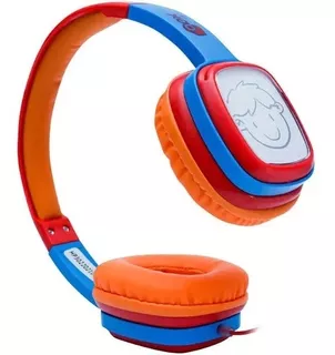 Headphone Infantil Kids Cartoon Vermelho E Azul Hp302 Oex