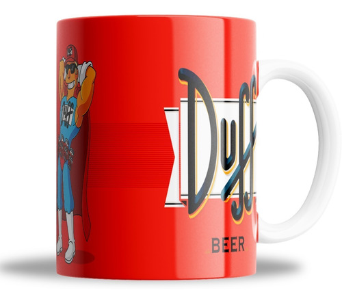 Taza - Hombre - Duff - Simpsons - Cerveza