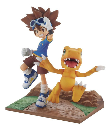 Figura Muñeco Taichi Tai Y Agumon Banpresto Dxf Digimon Band