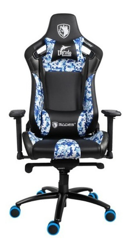 Silla Gamer Con Diseñor Ergonomico Sades Referencia Dorado 