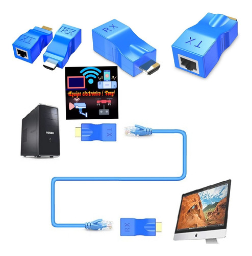 Adaptador Hdmi A Jr45 Full Hd 1080p