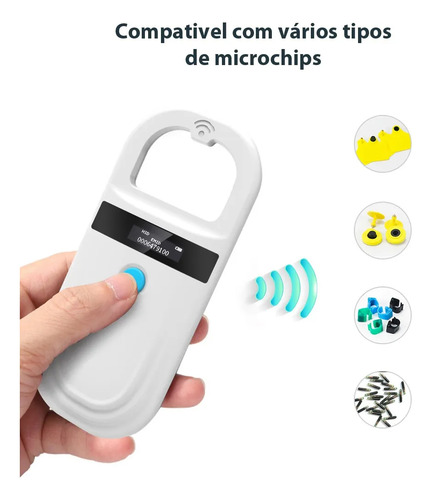 Lector Recargable Universal Con Microchip Para Identificació