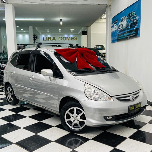 Imagem 3 de 14 de Honda Fit Ex 1.5 Automático 2007 Completo Bancos De Couro