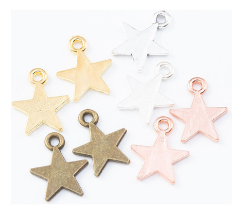 6 X 50x Dijes De Estrella De Cinco Puntas, Fabricación De