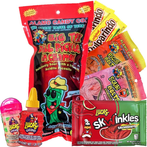 Kit De Pepinillos Chamoy, Dulces Mexicanos De Dulces Agrios,