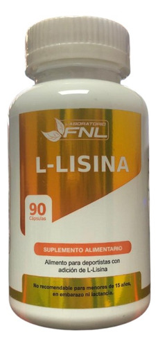 Lisina Fnl 90 Caps De 500 Mg Lysine Aminoacidos Providencia
