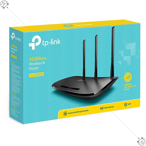 Router Tp-link 940n Wifi 3 Antenas Fijas 450mb