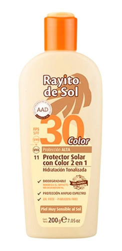 Rayito De Sol Protector Solar Con Color 2 En 1 Fps 30200 G