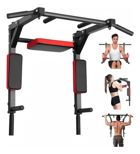 Barra Dominadas Ejercicios Multifuncional Pared Gym 8en1
