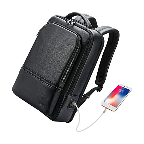 Bopai Mochila De Cuero Genuino Para Hombres Rph5v