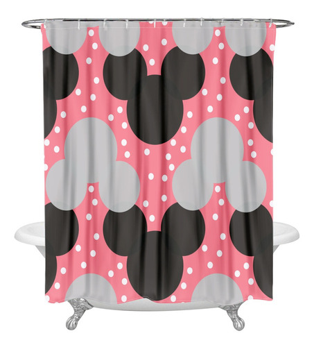 Cortinas De Ducha Divertidas De Mickey Y Minnie Mouse Con Ga