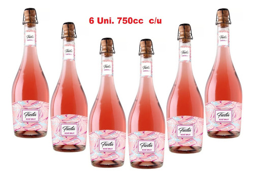 Espumante Fiesta Rosé Brut 750cc 6 Unidades