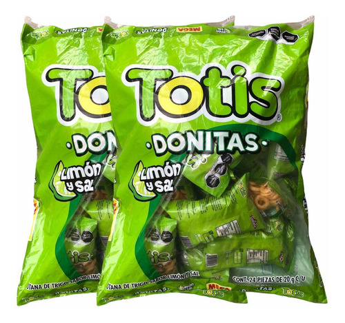 Totis Limón Y Sal Chicharrón Pack 240 Pz De 20 G C/u