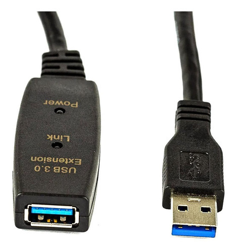 Extensão Usb 3.0 Ativo Repetidor Macho Fêmea 30 Metros