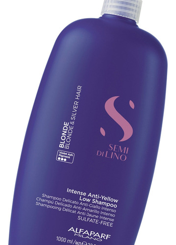 Alfaparf Semi Di Lino Blonde Silver Shampoo Matizador 1l 3c