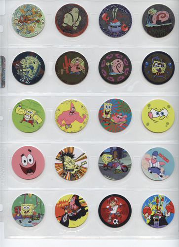Tazos Sabritas 20 Aniversario Looney Tunes Wwe Bob Esponja (Usado)