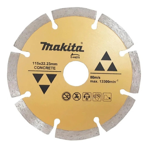 Imagem 1 de 3 de Disco Diamantado Para Esmerilhadeira Concreto D-44270 Makita