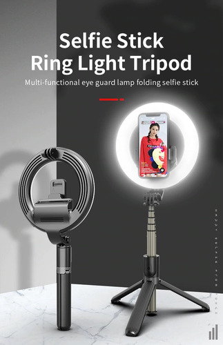 Ring Light 6' 16cm Iluminação Profissional Led Selfie Tripé