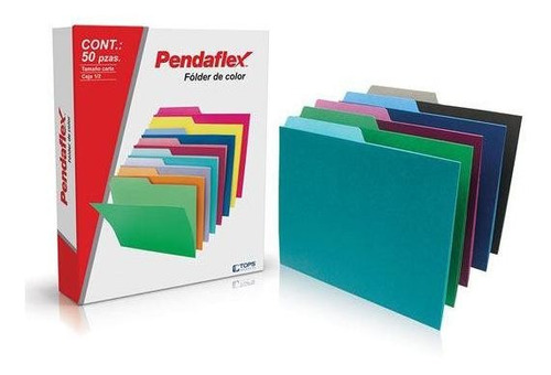 Folder Pendaflex 05012se Carta Color Surtido Pack C/50 Pzs