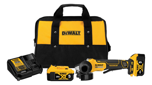 Kit Esmeril Angular 4-1/2 + 2 Baterías 20v+cargador Dewalt