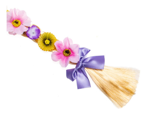 Peluca Princesa De Pelo Largo Para Niñas Con Diadema