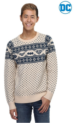 Sweater Feo Ugly Sweater Navidad Liga De La Justicia Adultos