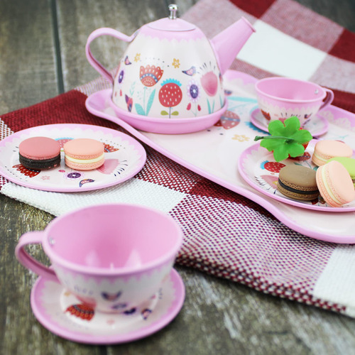 Juego De Té Para Niñas Con Platos Regalo Navidad