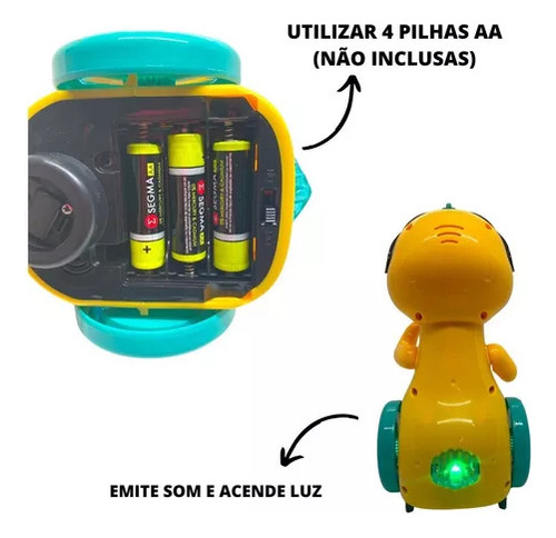 Novo Robo Patinho Solta Bolha Sabão Com Som E Luz Para