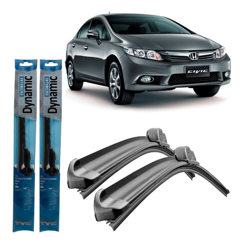 Juego Kit Escobillas Honda Civic 2012 2013 2014 2015