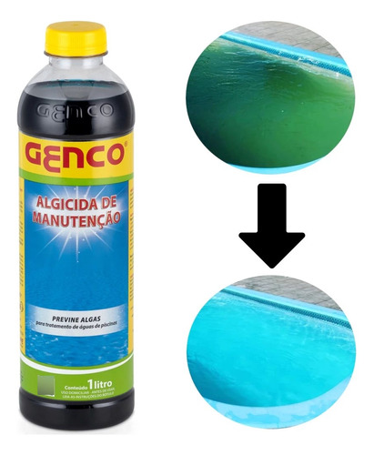 Algicida De Manutenção Genco 1l Liquido Pool - Trat