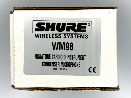 Microfone Shure Sm98 Para Sax Pistão Trompete
