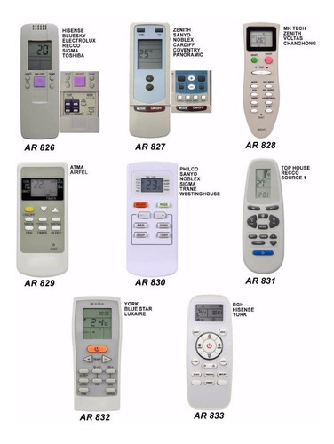 Control Remoto Aire Acondicionado Sanyo Kelvinator Ar-836