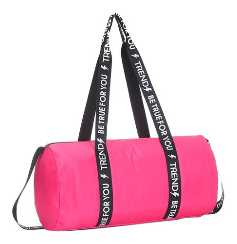 Bolso Viaje Grande Deportivo Trendy Bolsillo Interno Mujer