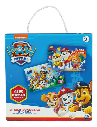 Paw Patrol 2 Rompecabezas 48 Piezas Puzzle Original C