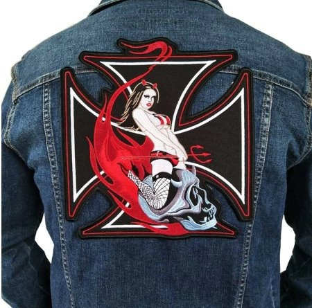 bordados para jaquetas de motociclistas