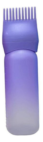 2 Botella Aplicadora Con Peine Para Raíces, Botella Violeta